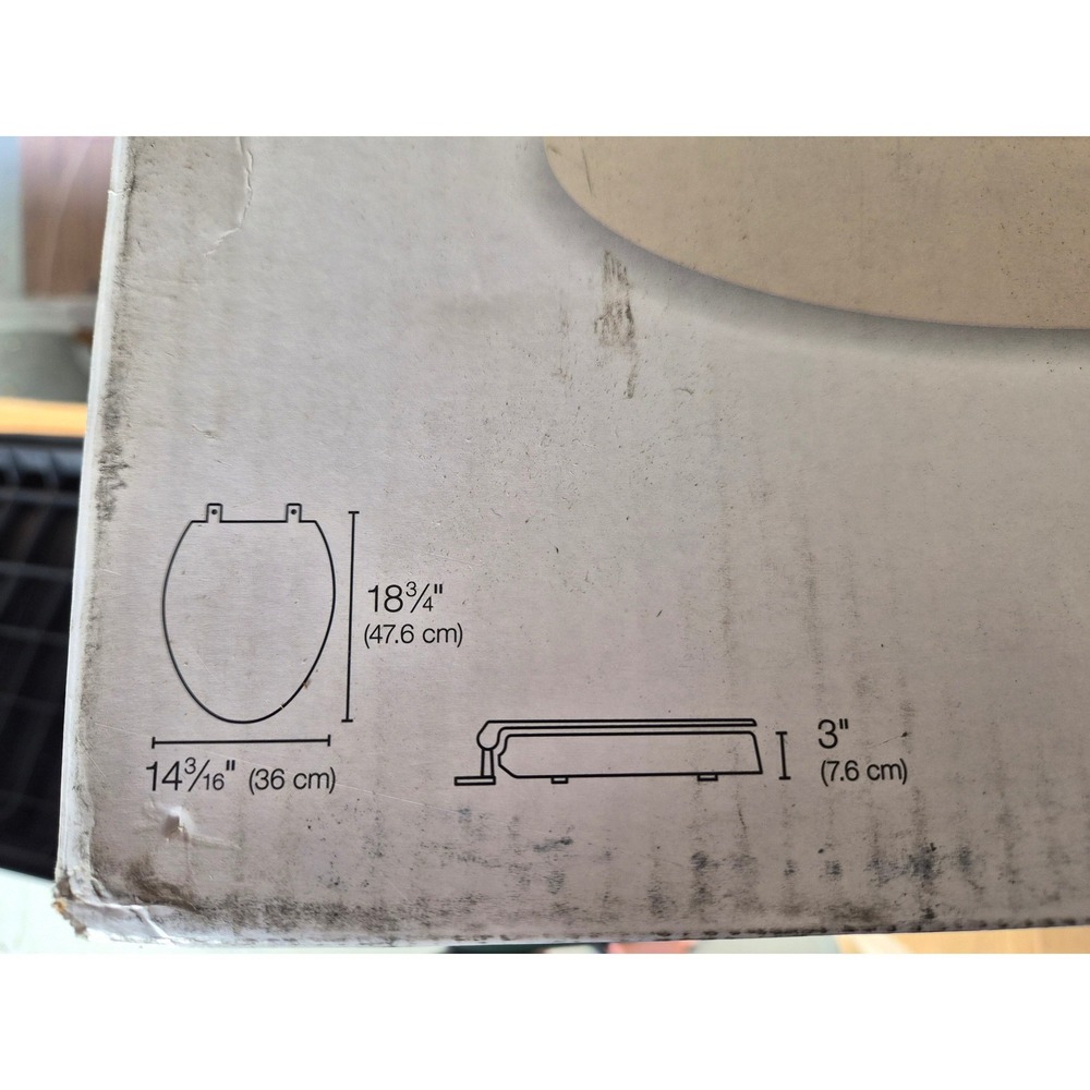 Kohler Hyten Elevated Slow Close Elongated Toilet Seat Biscuit 3 inch K-25993-96 - Picture 2 of 6